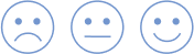 sad neutral happy mood icon